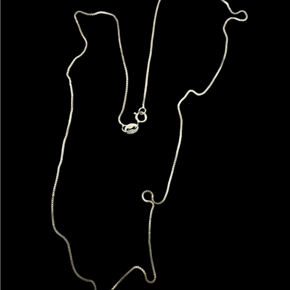 Vintage Sterling Silver 19.5” Italy Chain 19.5” Sterling Silver Italy Chain - Picture 1 of 2